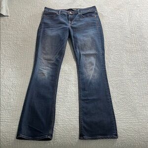 Express Dark Blue Flare Jeans
